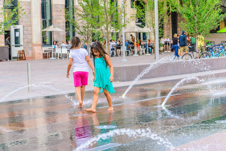 New addition to historical Union Station in downtown Denver Coloradoのeditorial素材