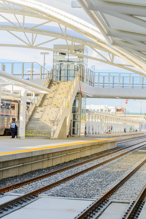New addition to historical Union Station in downtown Denver Coloradoのeditorial素材