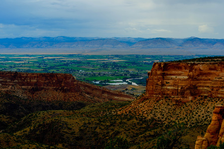 scenic images at Colorado National Monumentの写真素材