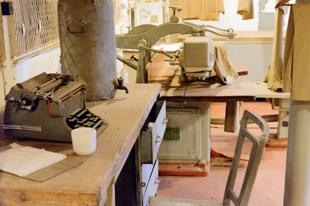 The historical Battleship Texas, BB-35, National Historical Landmarkのeditorial素材