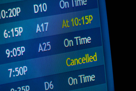 IAH, Houston Intercontinental Airport, Houston, T, USA - Flight information display screens