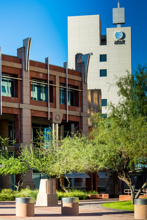 Urban streetscapes and buildings in downtown Phoenix, Arizonaのeditorial素材