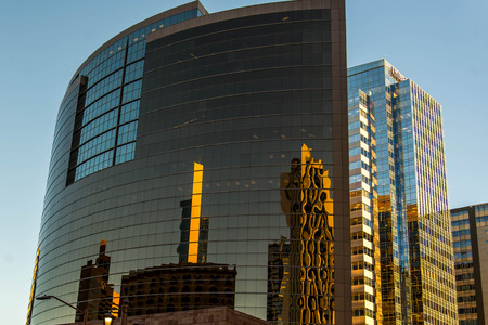 Urban streetscapes and buildings in downtown Phoenix, Arizonaのeditorial素材