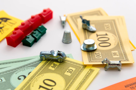 Monopoly board gameのeditorial素材