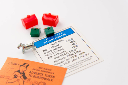 Monopoly board gameのeditorial素材