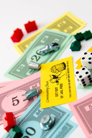 Monopoly board gameのeditorial素材