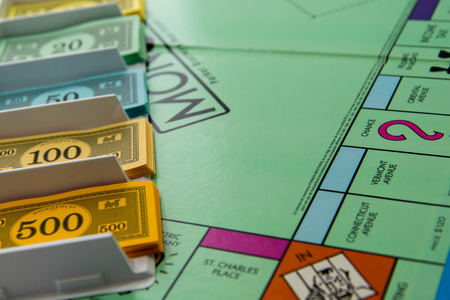Monopoly board gameのeditorial素材