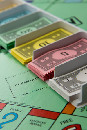 Monopoly board gameのeditorial素材