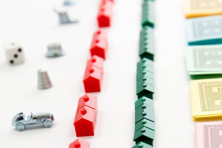 Monopoly board gameのeditorial素材