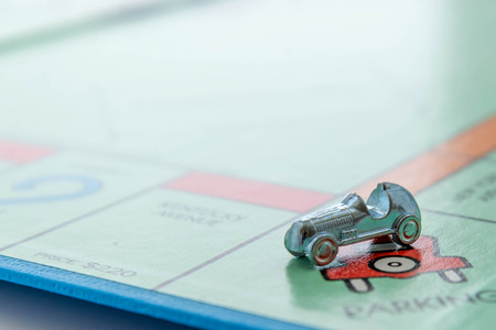 Monopoly board gameのeditorial素材