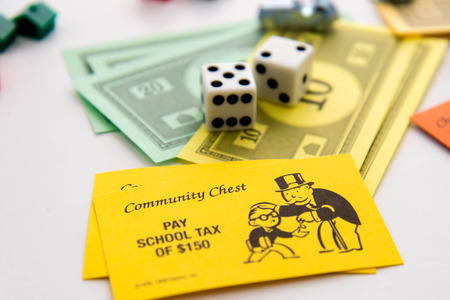 Monopoly board gameのeditorial素材