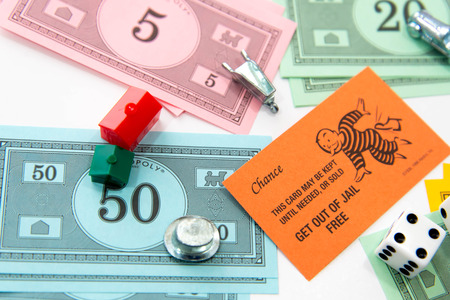 Monopoly board gameのeditorial素材