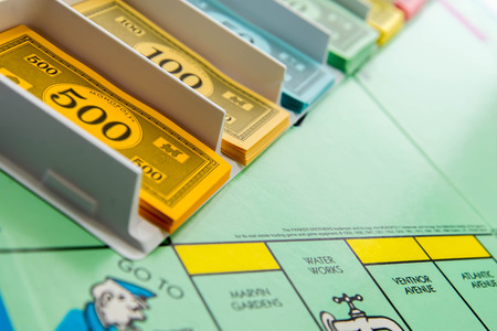 Monopoly board gameのeditorial素材
