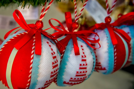 Holiday decorations - ornamentsの写真素材