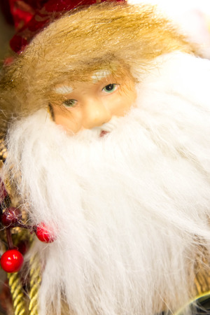 Holiday decorations - porcelain santaの写真素材