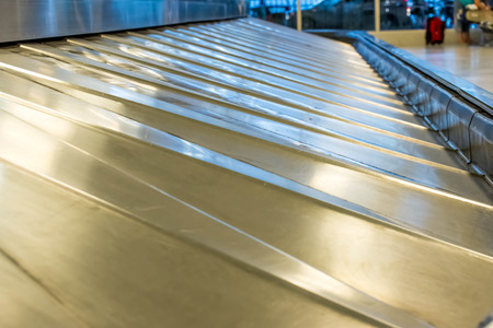IAH, Houston Intercontinental Airport, Houston, TX, USA - luggage carousel at baggage claimのeditorial素材