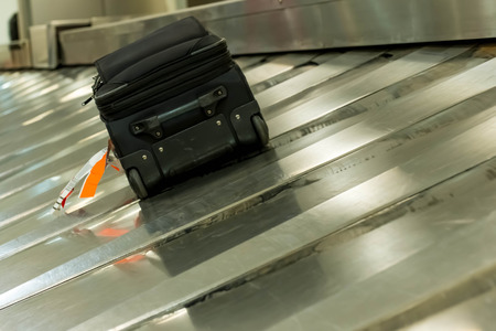 IAH, Houston Intercontinental Airport, Houston, TX, USA - luggage carousel at baggage claimのeditorial素材