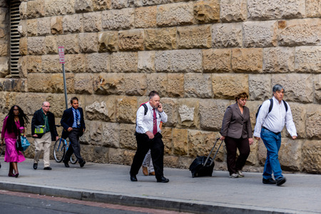 October 2, 2014: Washington, DC,  people traveling through Union Stationのeditorial素材