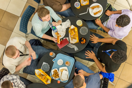 October 2, 2014: Washington, DC, interior view of people traveling through Union Stationのeditorial素材
