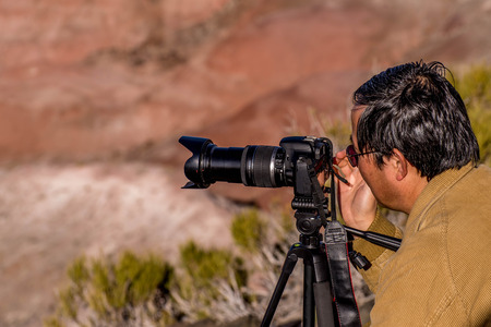 December 21, 2014: Petrified Forest, AZ, USAのeditorial素材
