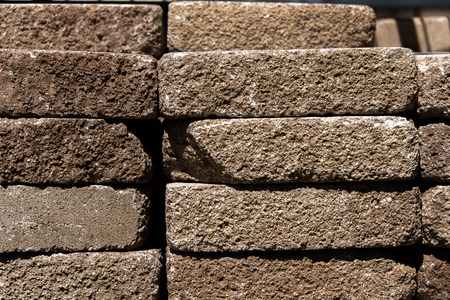 stack of landscaping pavers