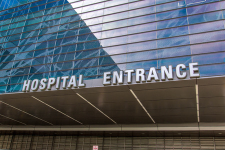 August 19, 2015 - Dallas, Texas, USA: Exterior views of the new addition to Parkland Memorial Hospitalのeditorial素材