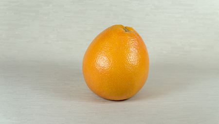Pink grapefruit on gray backgroundの写真素材