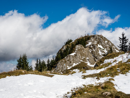 Carpathian Mountains, Postavarul peakの写真素材