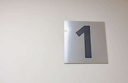 floor one metal color signの写真素材