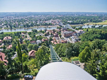 Shot of Dresden s Blaues Wunderの写真素材