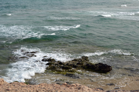 Beautiful tropical beach on the Canary Island Fuerteventura,Costa Calma.Spain.の写真素材