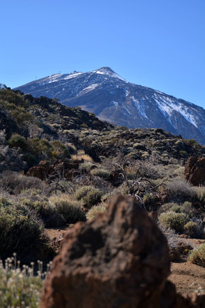 Mountain landscape of Teide National Park. Tenerife, Canary Islands.の写真素材