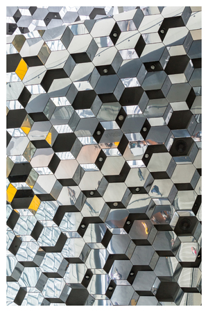 Reykjavik, Iceland, May 2014: An interior view of the Harpa Concert Hall and Conference Centreのeditorial素材