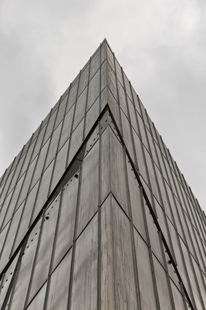 July 2015 - The Jewish Museum Berlin, Berlin, Germany: Facade detail. It is designed by architect Daniel Libeskind.のeditorial素材