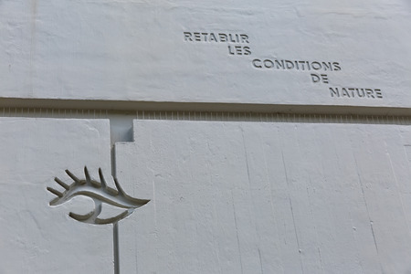 BERLIN, GERMANY - JULY 2014: The Corbusier Haus was designed by Le Corbusier in 1957 following his concept of Unite d'Habitation (Housing Unit)のeditorial素材