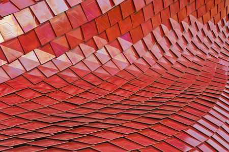 MILAN, ITALY - September 2015: : Architectural view of Vanke Pavilion at World Expo 2015 in Milan,...