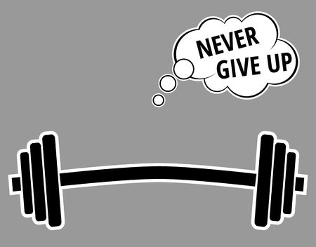 Motivational quote about workout fitness gym and bodybuilding Motivation concept typography Vector illustration designのイラスト素材