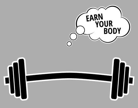 Motivational quote about workout fitness gym and bodybuilding Motivation concept typography Vector illustration designのイラスト素材
