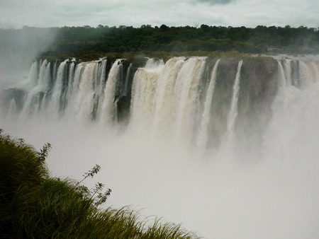 Iguazu falls view from Argentinaの写真素材