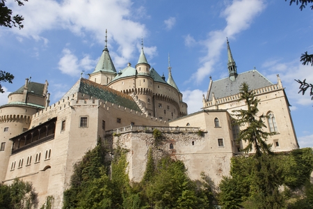 Historic castle Bojnice in the Slovak Republic. View of an old castle built in the 12th century.のeditorial素材