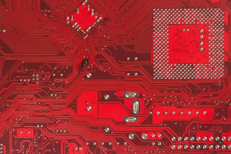 Computer chip Electronics motherboard high tech.  Circuit board texture and backgroundの写真素材