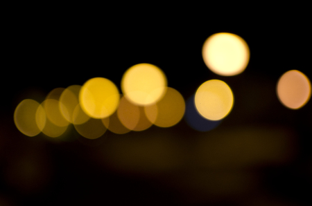 Street lights bokehの写真素材