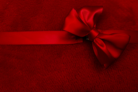 Red ribbonの写真素材