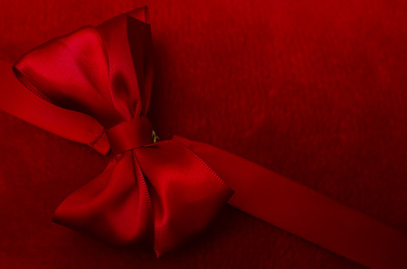 Red ribbonの写真素材