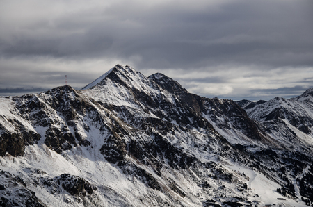 Snowy mountainsの写真素材