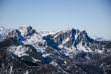 Snowy mountainsの写真素材