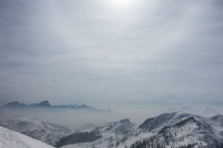 Dramatic landscape of Alps in Austriaの写真素材