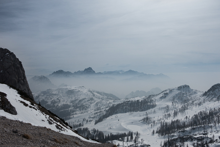 Dramatic landscape of Alps in Austriaの写真素材