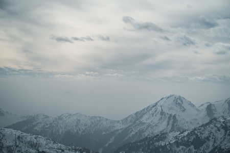 Dramatic landscape of Alps in Austriaの写真素材
