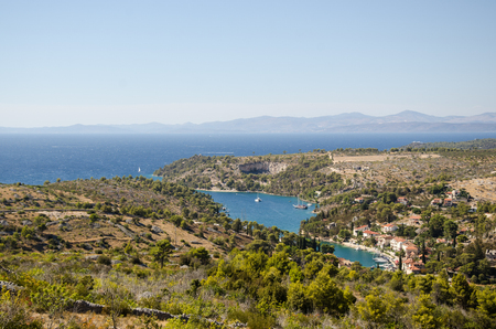 Bay in Adriatic sea in Croatiaの写真素材
